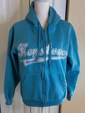 Keystone, CO Teal Zip-Up Hoodie